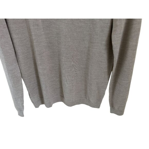 ASOS Merino Wool Knitted Turtleneck Pullover Sweater Dusty Pink/Gray Size Large - Picture 4 of 8